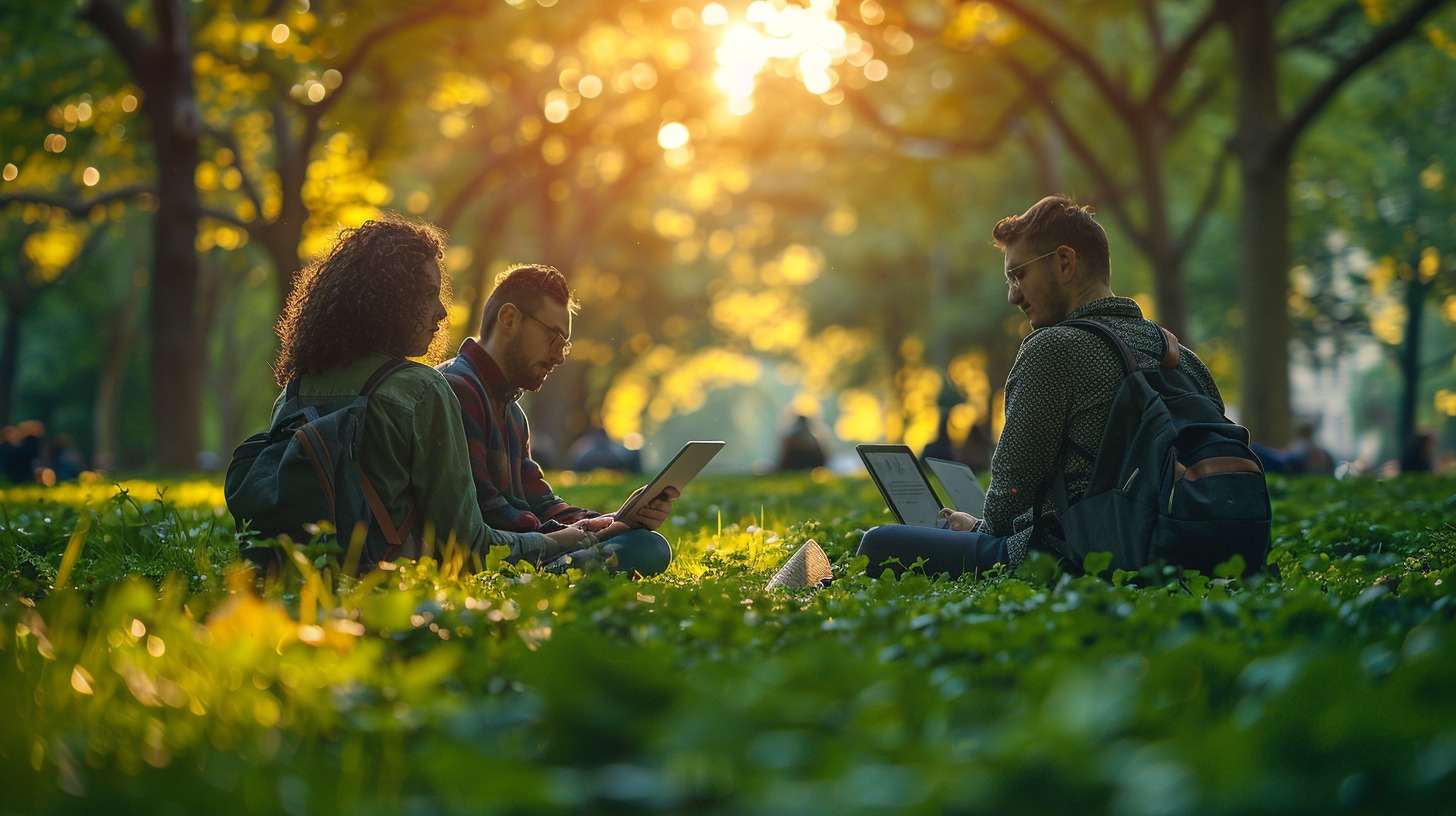 Corporate vacation in the park